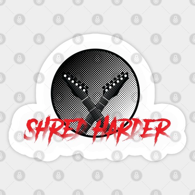 Shred Harder No3 Sticker by Smurfz